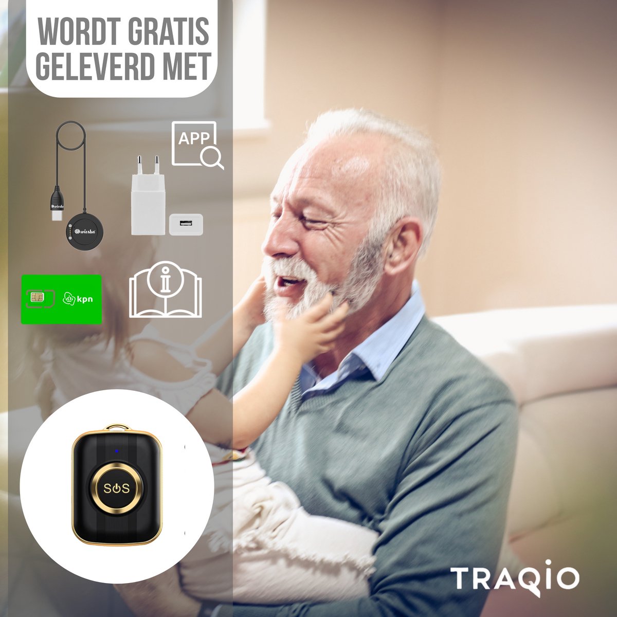 Traqio SOS-Knop TRQ07S senior