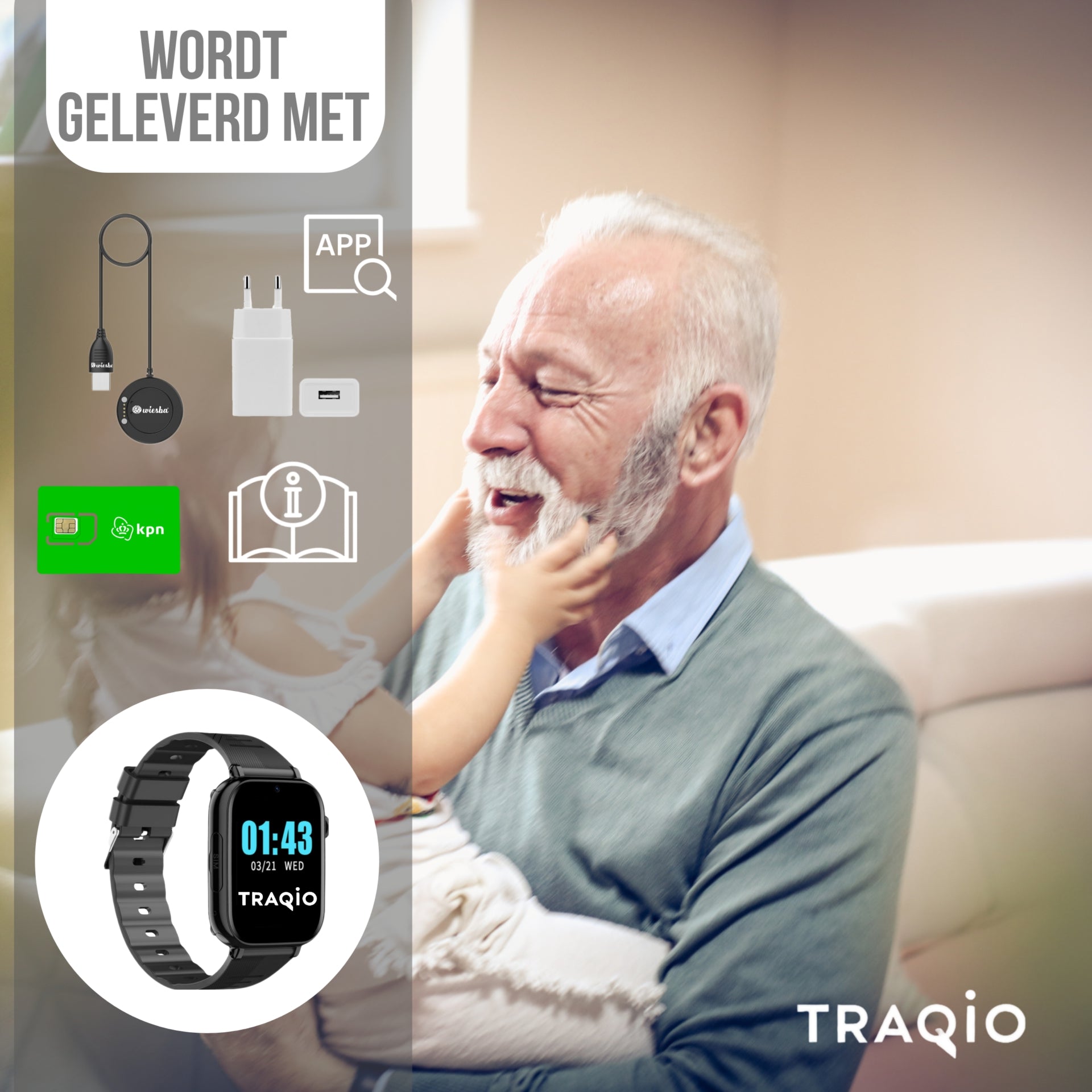 Traqio TRQ05S GPS Horloge
